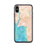 Custom iPhone X/XS Bigfork Montana Map Phone Case in Watercolor