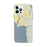 Custom iPhone 12 Pro Max Bigfork Montana Map Phone Case in Woodblock