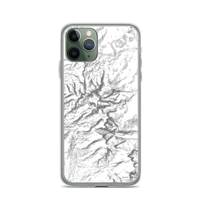 Custom Bighorn Mountains Wyoming Map Phone Case in Classic