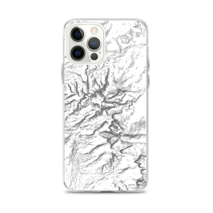 Custom Bighorn Mountains Wyoming Map iPhone 12 Pro Max Phone Case in Classic