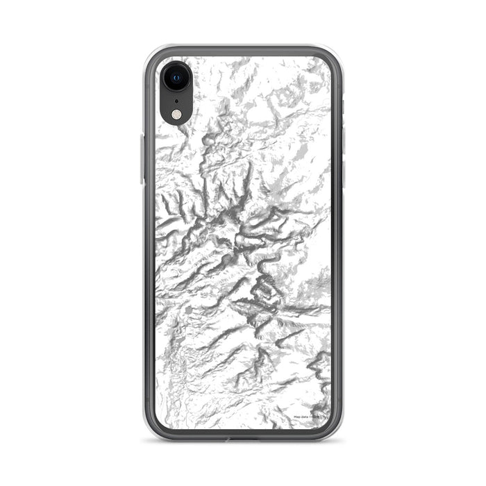 Custom Bighorn Mountains Wyoming Map Phone Case in Classic