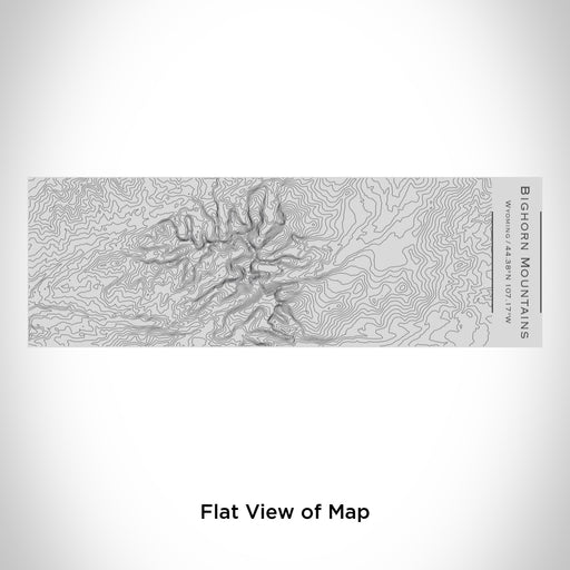 Rendered View of Bighorn Mountains Wyoming Map Engraving on 10oz Stainless Steel Insulated Cup with Sipping Lid