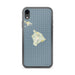 Custom Big Island Hawaii Map Phone Case in Woodblock