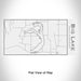 Rendered View of Big Lake Missouri Map Engraving on 17oz Stainless Steel Insulated Cola Bottle in White