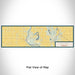 Flat View of Map Custom Big Lake Missouri Map Enamel Mug in Woodblock