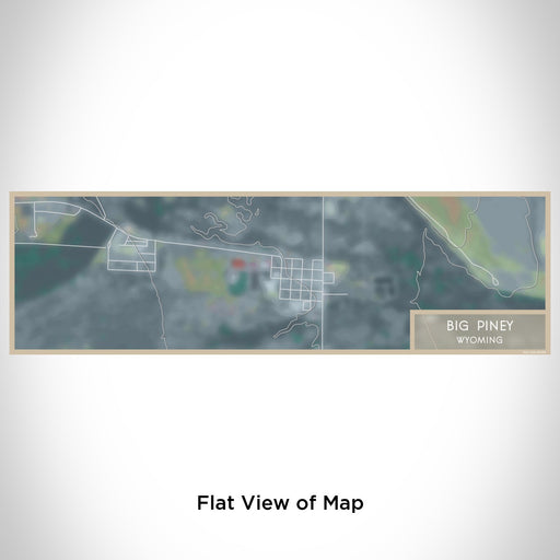 Flat View of Map Custom Big Piney Wyoming Map Enamel Mug in Afternoon