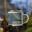 Right View Custom Big Piney Wyoming Map Enamel Mug in Afternoon on Grass With Trees in Background