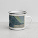Right View Custom Big Piney Wyoming Map Enamel Mug in Afternoon
