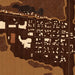 Big Piney Wyoming Map Print in Ember Style Zoomed In Close Up Showing Details