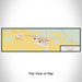 Flat View of Map Custom Big Piney Wyoming Map Enamel Mug in Woodblock