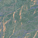 Big Sky Montana Map Print in Afternoon Style Zoomed In Close Up Showing Details