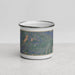 Front View Custom Big Sky Montana Map Enamel Mug in Afternoon