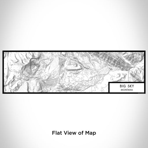 Flat View of Map Custom Big Sky Montana Map Enamel Mug in Classic