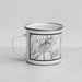 Left View Custom Big Sky Montana Map Enamel Mug in Classic