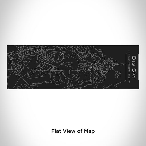 Rendered View of Big Sky Montana Map Engraving on 10oz Stainless Steel Insulated Cup with Sliding Lid in Black