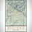 Big Sky Montana Map Print Portrait Orientation in Woodblock Style With Shaded Background