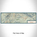 Flat View of Map Custom Big Sky Montana Map Enamel Mug in Woodblock