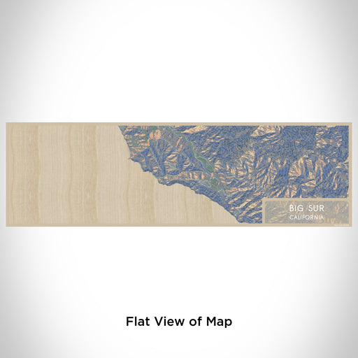 Flat View of Map Custom Big Sur California Map Enamel Mug in Afternoon