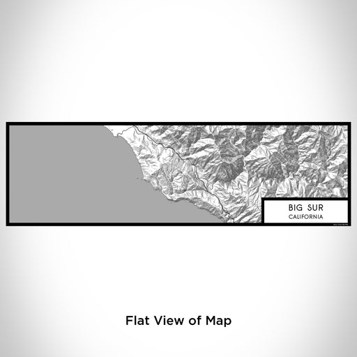 Flat View of Map Custom Big Sur California Map Enamel Mug in Classic