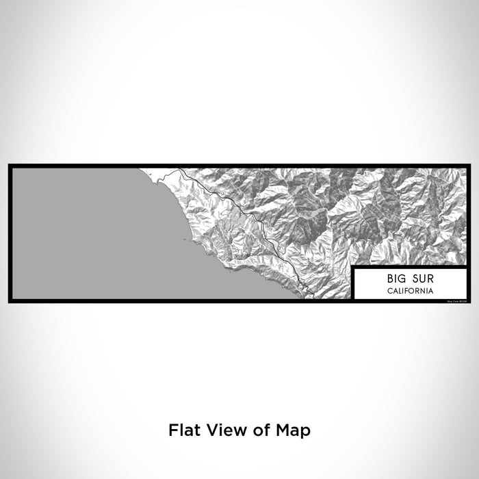 Flat View of Map Custom Big Sur California Map Enamel Mug in Classic