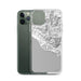 Custom Big Sur California Map Phone Case in Classic