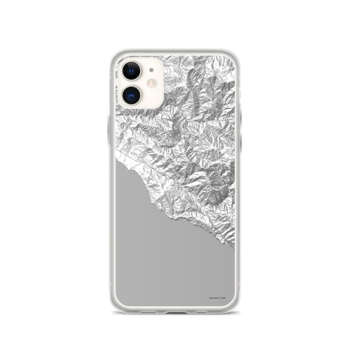 Custom iPhone 11 Big Sur California Map Phone Case in Classic
