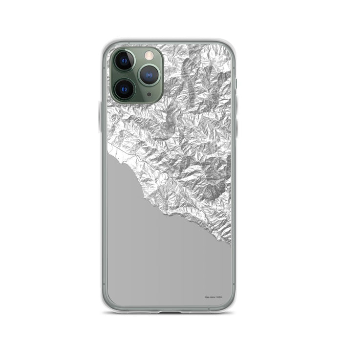 Custom iPhone 11 Pro Big Sur California Map Phone Case in Classic