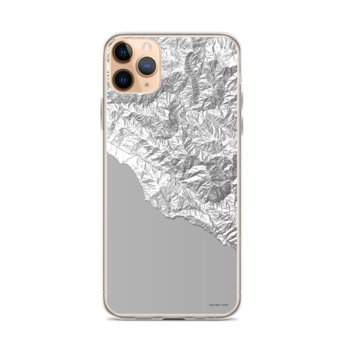 Custom iPhone 11 Pro Max Big Sur California Map Phone Case in Classic