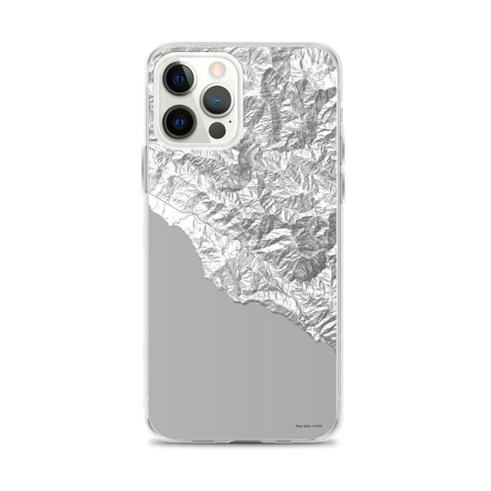 Custom iPhone 12 Pro Max Big Sur California Map Phone Case in Classic