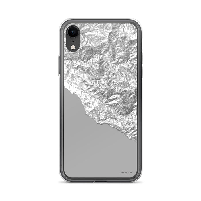 Custom iPhone XR Big Sur California Map Phone Case in Classic