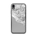 Custom iPhone XR Big Sur California Map Phone Case in Classic