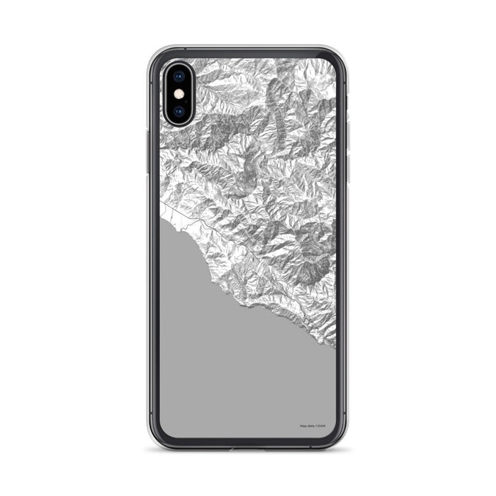 Custom iPhone XS Max Big Sur California Map Phone Case in Classic