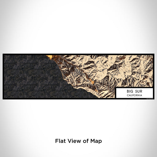 Flat View of Map Custom Big Sur California Map Enamel Mug in Ember