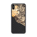 Custom iPhone XS Max Big Sur California Map Phone Case in Ember