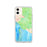 Custom iPhone 11 Big Sur California Map Phone Case in Watercolor
