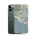 Custom Big Sur California Map Phone Case in Woodblock
