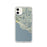 Custom iPhone 11 Big Sur California Map Phone Case in Woodblock