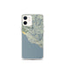 Custom iPhone 12 mini Big Sur California Map Phone Case in Woodblock
