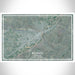 Billings Montana Map Print Landscape Orientation in Afternoon Style With Shaded Background