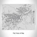 Rendered View of Billings Montana Map Engraving on 20oz Stainless Steel Insulated Bottle with Bamboo Top