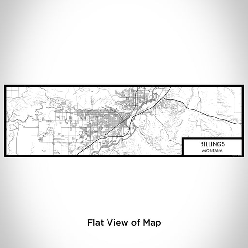 Flat View of Map Custom Billings Montana Map Enamel Mug in Classic
