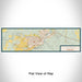 Flat View of Map Custom Billings Montana Map Enamel Mug in Woodblock