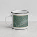 Left View Custom Binghamton New York Map Enamel Mug in Afternoon