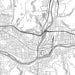 Binghamton New York Map Print in Classic Style Zoomed In Close Up Showing Details