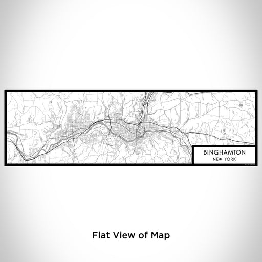 Flat View of Map Custom Binghamton New York Map Enamel Mug in Classic