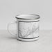 Left View Custom Binghamton New York Map Enamel Mug in Classic