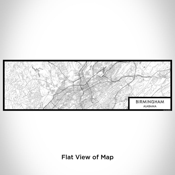 Flat View of Map Custom Birmingham Alabama Map Enamel Mug in Classic