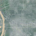 Bismarck North Dakota Map Print in Afternoon Style Zoomed In Close Up Showing Details
