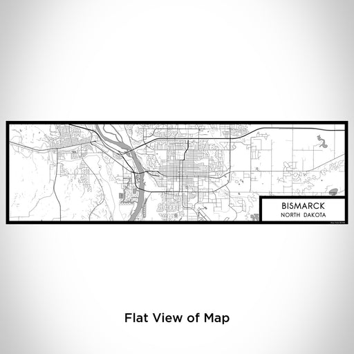 Flat View of Map Custom Bismarck North Dakota Map Enamel Mug in Classic