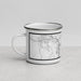 Left View Custom Bismarck North Dakota Map Enamel Mug in Classic
